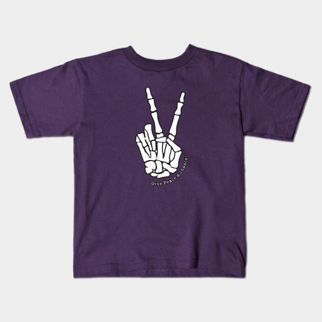 Give Peace A Chance Kids T-Shirt by happysquatch